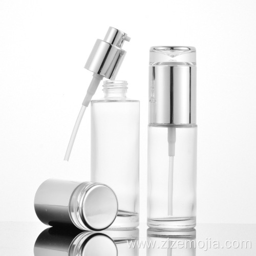 Skincare glass bottle serum pump 30ml 30 ml